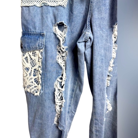 POL Distressed Patchwork Jeans Jogger
New S/M - Picture 6 of 7